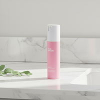 Flacon pulvérisateur sans air rond de 15 ml/30 ml/50 ml en PP/PE pour emballage cosmétique, lotion, crème pour le visage et shampoing