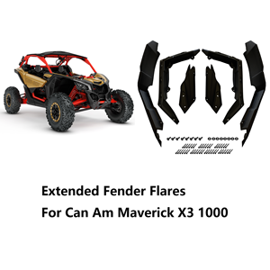 Extensions d'ailes compatibles avec <span class=keywords><strong>Can</strong></span>-<span class=keywords><strong>Am</strong></span> Maverick X3 Max/RR/Turbo/1000 Max 2017-2023, avant et arrière, OEM 715002973 - Product Image 2