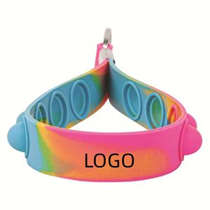 Promotional Silicone Wrist Keychain <b>Lanyard</b> Custom Logo <b>for</b> <b>Key</b> Organization - Product Image 1
