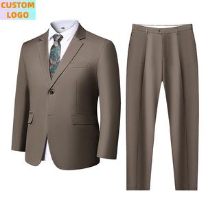 14xl Custom Logo 2 Stuks Plus Size Homme Blazer Zakelijke Luxe Single Breasted Pakken Voor Mannen Bruiloft - Product Image 5