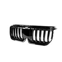 Calandre avant à lamelles simples noir brillant pour BMW X1 U11 U12 2023+ en ABS, vente en gros