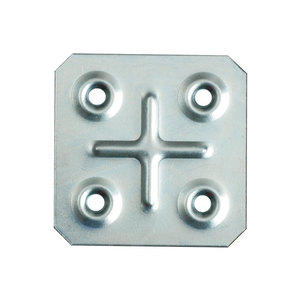 Piastra metallica in acciaio zincato 45X45mm perforata con servizio di saldatura di taglio 117 SIPA per applicazioni di fogli di taglio - Product Image 1