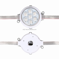 Éclairage LED RGB permanent SHIJI 50 mm pour extérieur, éclairage de façade de bâtiment pour projet de Noël
