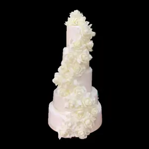 Gâteau factice de mariage rond personnalisé pour boulangerie, présentoir 4 - 14 pouces 60cm de haut