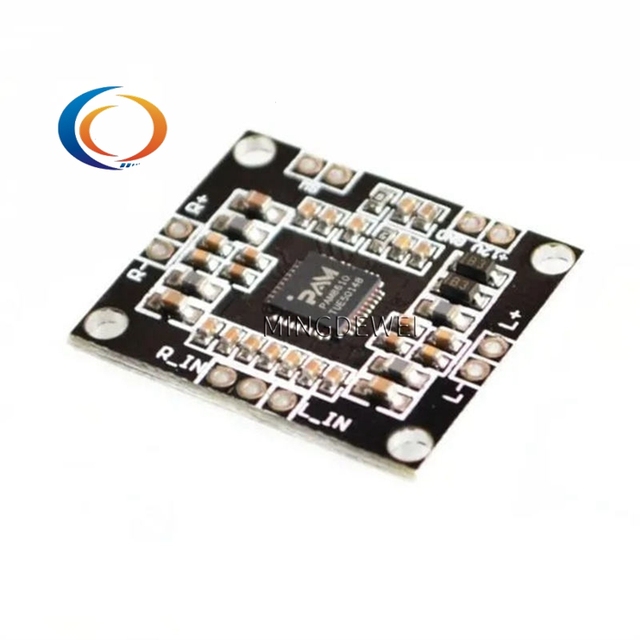 PAM8610 Mini Audio Power Amplifier Board 15W+15W 2.0 Channel DC 7V-15V Class D AMP Digital Amplifiers for Speaker DIY Sound