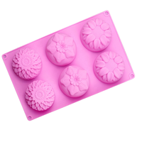 Moules à gâteau en silicone en forme de cœur de fleur à 15 cavités, jetables et compatibles lave-vaisselle, outils de glaçage faciles pour la pâtisserie