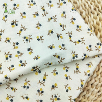 Tissu en mousseline de coton biologique respirant à double gaze, imprimé de petites fleurs mignonnes, 100% coton, pour pyjamas de bébé, filles et garçons
