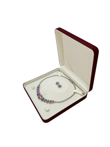 Caja de Joyería de Piel Sintética de Alta Gama al por Mayor para Fabricantes, Estuche para Collares y Perlas, Set de Embalaje de Joyas, Caja de Regalo para el Día de la Madre - Product Image 2