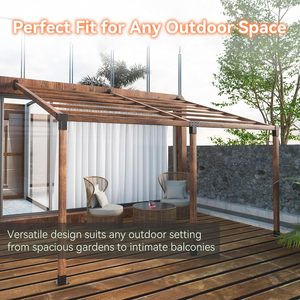 Kit de Pergolado em Formato T - Ajuste Universal, Suporte para Pergolado, Kits de Suportes para Pergolados de Madeira 4x4, para Kits de <span class=keywords><strong>Gazebo</strong></span> de <span class=keywords><strong>Metal</strong></span> - Product Image 4