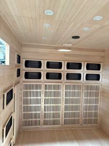 Sauna Cuadrada de Vapor de Madera Sólida con Calentadores de Carbón para 3-4 Personas, para Entusiastas del Fitness, Recuperación, Sauna Deportiva Premium - Product Image 3