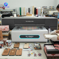 Impresora UV Plana Compacta GC-9060UV 900x600mm, Máquina de Impresión UV de Formato Pequeño con Tinta Blanca y Barniz para Productos Personalizados