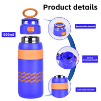 Nouvelle bouteille de boisson Double en acier inoxydable de couleur multiple tasse d'eau de sport portable Thermos