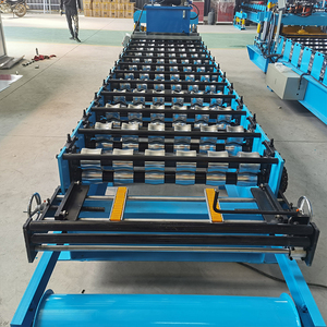 Nouveau type de toiture en métal ondulé glaçure colorée 800 Q profil de tuile laminage à froid formant la ligne de machine - Product Image 5