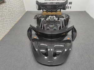 Utilizado para 2015-2018 <span class=keywords><strong>Mclaren</strong></span> 540C 570S, actualización 600LT, capó de motor de fibra de carbono seco, kit de carrocería de falda lateral de parachoques delantero y trasero - Product Image 2