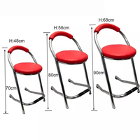 Chaises de bar modernes et simples en cuir synthétique noir avec repose-pieds, pivotantes, pour salle à manger, salon et chambre à coucher