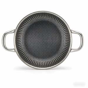 Sartén Antiadherente de Acero Inoxidable Triple de Grado Alimenticio, Tipo Panal, para Asar Carne, con Doble Asa, en Oferta - Product Image 3