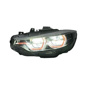 Phare LED SJC pour <span class=keywords><strong>BMW</strong></span> M4 F32 F36 F82 F83 M3 F80 2013-2019, style IKON, version V2, blanc, jaune, rouge, feux de jour, éclairage avant - Product Image 5