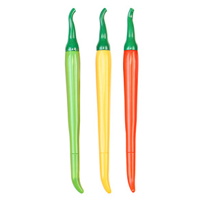 Creative Chili Pepper Shape Ballpoint Pen Plastic Shell Standard Size Office School Use - Product Image 4