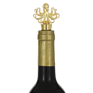 Ouvre-bouteille en forme de pieuvre, bouchon de bouteille en métal doré, tire-bouchon multifonction, cadeau pour mariage ou fête - Product Image 2