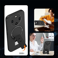 Coques de téléphone de luxe magnétiques avec support et protection précise des emplacements pour Honor X5C+ X9D 400 Smart Pura 80 Pro+ Play 10A Smoke Cover