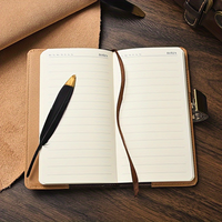 Carnet de notes vintage verrouillable à code, couverture rigide en similicuir, reliure cousue, 100 feuilles, NAB14, style académique, cadeau, vente en gros