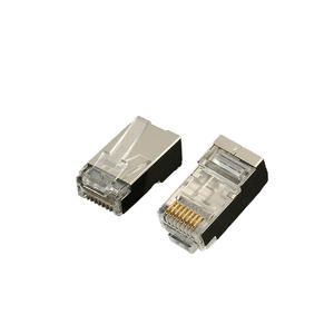 Connecteur réseau blindé RJ45, cordon de raccordement Ethernet Gigabit à 4 rangées, à suspendre en ligne - Product Image 1