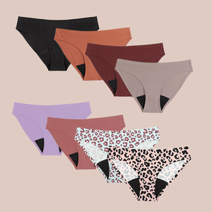 Costume da bagno senza cuciture biancheria intima mestruale a quattro strati a prova di perdite sanitari pantaloni mestruali da <span class=keywords><strong>donna</strong></span> in puro cotone - Product Image 5