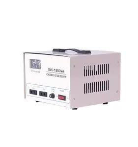 Monophasé 120V 220V 230V SVC 5KVA 10KVA 15KVA 20KVA servomoteur en cuivre régulateur automatique de tension stabilisateur