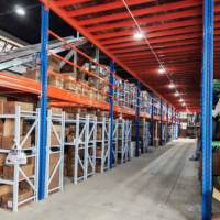 Étagères de mezzanine sur mesure robustes en acier, plateformes de stockage en métal pour grenier, solution de rangement extérieur en acier antirouille