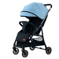 Nouvelle poussette bébé 2026 - Poussette bébé pliable portable avec vue haute, utilisable en position assise ou allongée - Vente chaude