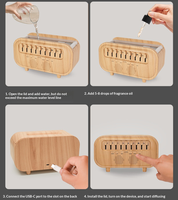 Diffuseur d'arômes créatif 3-en-1 Bluetooth avec flamme musicale, veilleuse et bruit blanc pour le sommeil, diffuseur d'huiles essentielles à effet flamme