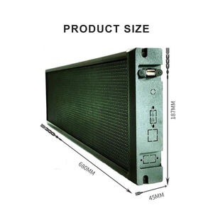 Écran LED d'affichage publicitaire mobile pour voiture, écran d'expression, panneau d'affichage, vente en gros d'usine, écran couleur RVB HD P5-640*160 - Product Image 3