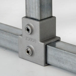 Silberner 3-Wege-<span class=keywords><strong>T</strong></span>-förmiger 25mm Rack-Klemmverbinder Rohrverbindung Schnellverschluss-Winkelstück Rund-Quadrat-Eckverbinder - Product Image 3