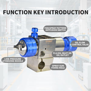 जर्मन ड्रैगन आत्मा LH-402 स्टेनलेस स्टील दबाव उच्च रचना स्वचालित स्प्रे बंदूक धातु मोती के लिए - Product Image 5