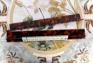 Jeu d'échecs chinois à motif artistique traditionnel de lotus blanc, <span class=keywords><strong>4</strong></span> joueurs, jeu familial durable, 160 tuiles - Product Image 4