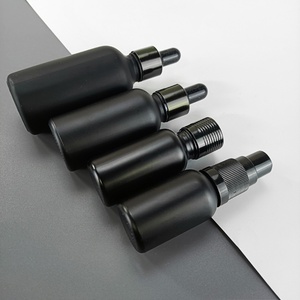 Luxury Pink 15ml 30ml Cosmetic Glass <b>Dropper</b> <b>Bottle</b> Set Matte Finish for Essential Oil - Product Image 4