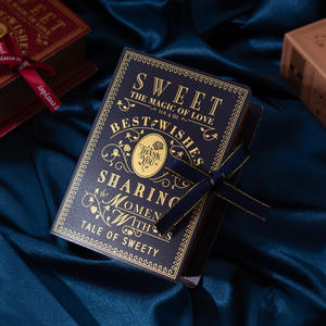 2021ホット販売ブロンズ中国の結婚式のキャンディー小さな紙箱 - Product Image 4