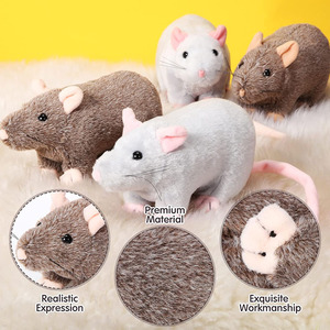 8724 Ratón <span class=keywords><strong>de</strong></span> Peluche Personalizado Súper Suave y Realista, Muñeco <span class=keywords><strong>de</strong></span> Ratón <span class=keywords><strong>de</strong></span> Juguete, Regalos <span class=keywords><strong>de</strong></span> Broma <span class=keywords><strong>de</strong></span> Halloween para Niños - Product Image 3