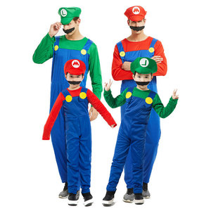 Costume de dessin animé en coton unisexe pour enfants, kit cosplay parent-enfant avec manches bouffantes, <span class=keywords><strong>déguisement</strong></span> pour spectacle sur scène - Product Image 1
