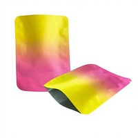 Échantillon personnalisé de petits sachets en Mylar thermoscellés sur 3 côtés, sachets en aluminium pour café, thé en poudre