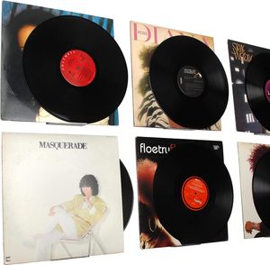 Lot de 6 étagères à <span class=keywords><strong>disques</strong></span> en vinyle transparent <span class=keywords><strong>pour</strong></span> support mural en acrylique <span class=keywords><strong>pour</strong></span> la maison et le bureau. - Product Image 3