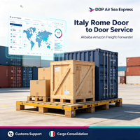 Transitaire Alibaba Amazon vers l'Italie Rome DDP Service de logistique express aérien et maritime porte-à-porte