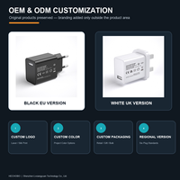 Charger Dinding USB 18W QC3.0 Bersertifikasi UL CE UKCA KC PSE RCM, Colokan US EU UK, USB-A Tunggal 5V 3A 9V 2A 12V 1.5A, Adaptor Pengisian Cepat