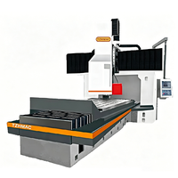 Fraiseuse universelle CNC à double broche de haute précision, cône BT50, axe Z 12000 mm, moteur 22 kW