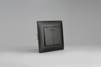 Interruptores de Pared LED de Diseño de Lujo, 2 Vías, 2 Botones, Clasificación IP21, 10A, con Marco de PC, Hechos en China