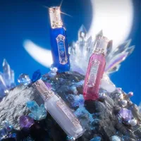 Flower Knows Moonlight Mermaid Brillant à Lèvres Collection Gemstone Lip Glaze Longue Tenue Nourrissant Effet Miroir d'Eau