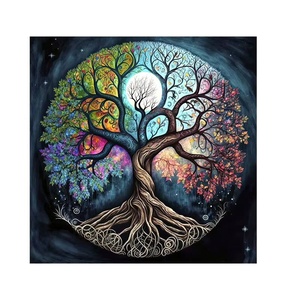 XIXI Diamond Painting Landscape Series <b>Magical</b> Tree of Life Premium Ambiance Acrylic Handpainted DIY Art Deco Gift Set - Product Image 1