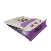 Sac à fermeture éclair givré écologique, sac en plastique refermable pour l'emballage des vêtements, sac à fermeture éclair mat