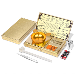 Điện tử kỹ thuật số Quy mô 200g 0.01g / 50g 0.001g Mini quy mô Độ chính xác chuyên nghiệp Túi quy mô milligram hiệu chuẩn trọng lượng - Product Image 1