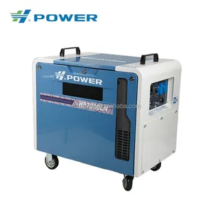 Generator Diesel sunyi Inverter 4 Tak silinder tunggal kecepatan tinggi 50/60Hz 195FE Set Generator Diesel Model